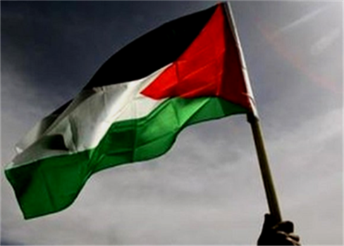 أعلام فلسطينية في 
