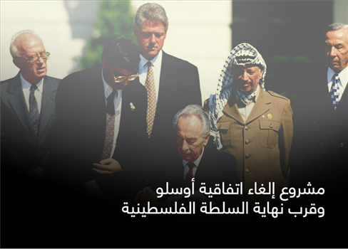 مشروع إلغاء اتفاقية أوسلو وقرب نهاية السلطة الفلسطينية