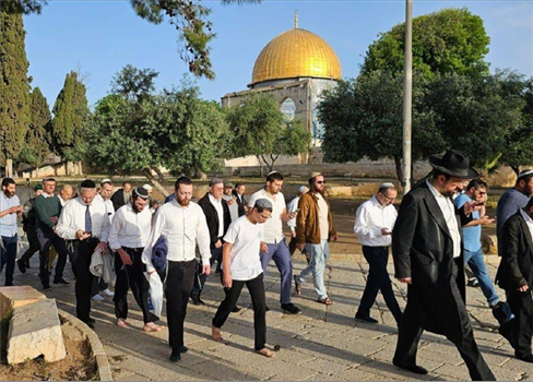 عشرات المستوطنين يقتحمون المسجد الأقصى وسط محاولات فرض طقوس تهويدية
