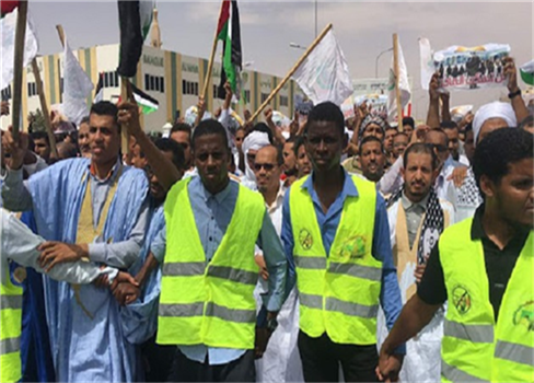 السلطات الموريتانية تفرق مظاهرات منددة بالتطبيع مع الإحتلال الإسرائيلي