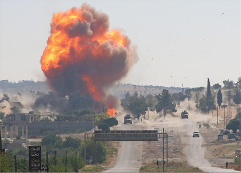 قصف صهيوني استهدف شاحنة في حمص السورية