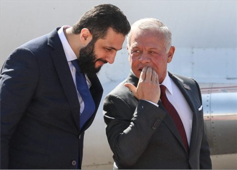 ملك الأردن يستقبل الرئيس السوري أحمد الشرع