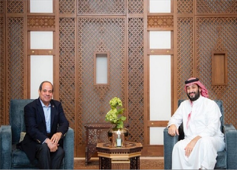 ولي العهد السعودي والرئيس المصري يبحثان التصعيد العسكري في المنطقة