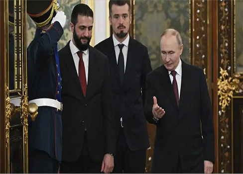 أحمد الشرع في موسكو غدا الأربعاء للاجتماع مع الرئيس بوتين