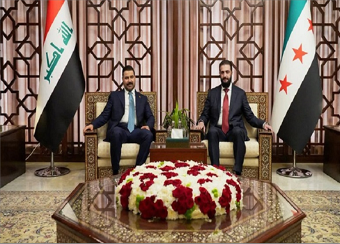 الشرع والزيدي يبحثان إمكانية تصدير النفط العراقي عبر خط بانياس