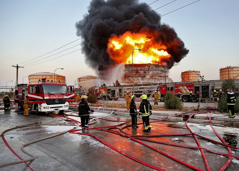 إنفجار في مجمع عسكري قرب طهران
