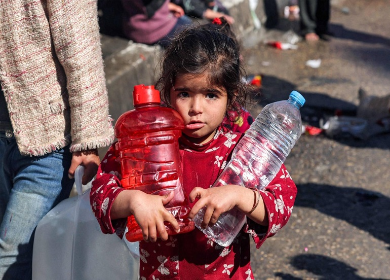 الكيان الصهيوني يعاني من نقص شديد في المياه وتلوثها بسبب حرب غزة