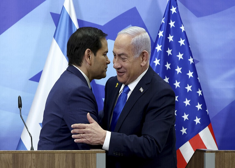 نتنياهو يلتقي روبيو ويوقع على انضمامه لـ"مجلس السلام" قبل لقائه بترامب