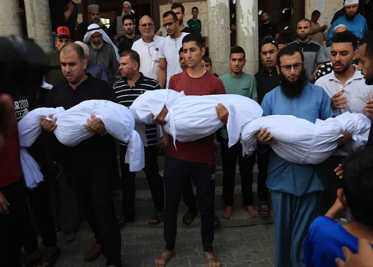 خلال 24 ساعة فقط 44 شهيدًا و145 مصابًا بغارات إسرائيلية على غزة